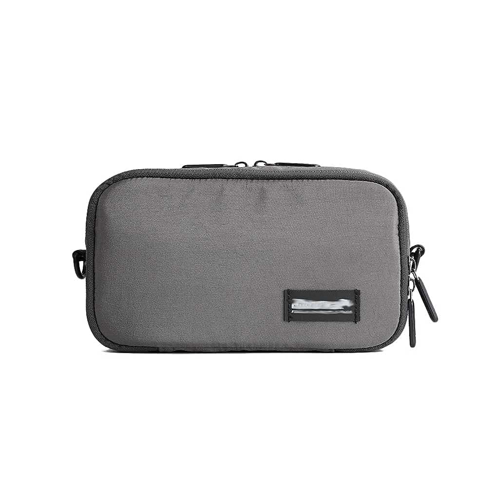 Bolsa de Bicicleta Manillar a Prueba de Agua Marco Frontal Bolsa de Tubo Estuche Multifuncional para teléfono de Bicicleta Negro y Gris (Color: Gris)