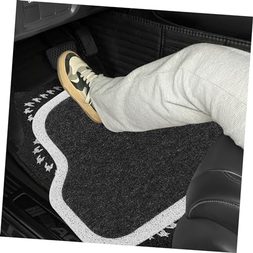 Alfombrilla para coche delantera resistente negra protectora de suelo textil 6