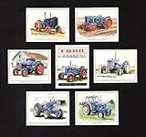 Ford & Fordson Tractors Ford and Fordson Tractors Art Trading Cards - 5000 6Y Roadless Ploughmaster 65 Ford 5000 6X New Performance Super Dexta Super Major E1A New Major E27M Major