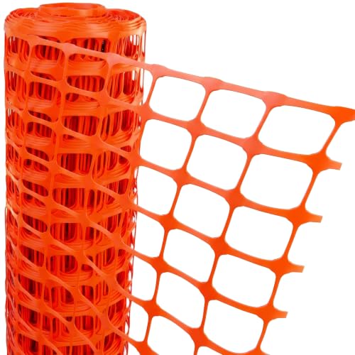 Electriduct Plastic Construction Fencing 250 Feet Orange Netting Barrier Safety Mesh Snow Fence Roll by Electriduct - Used condition - US$69.97