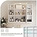 Spiegelschrank für Bad mit Beleuchtung 80x60x15 cm Badezimmerspiegel höhenverstellbare Einlegeböden Wandspiegel mit Stauraum Badschrank mit Spiegel für Badezimmer, Medizinschrank, Hängeschrank