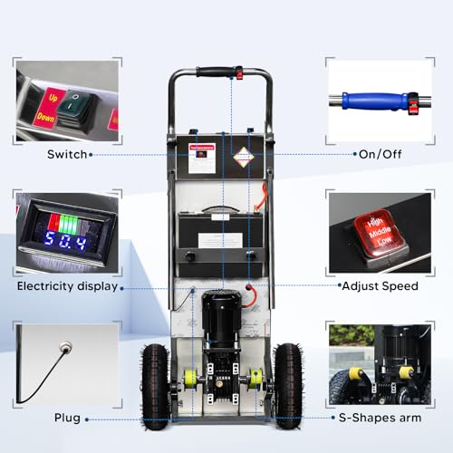 Carretilla eléctrica escalera 880 lb para mover carga pesada miniatura 2