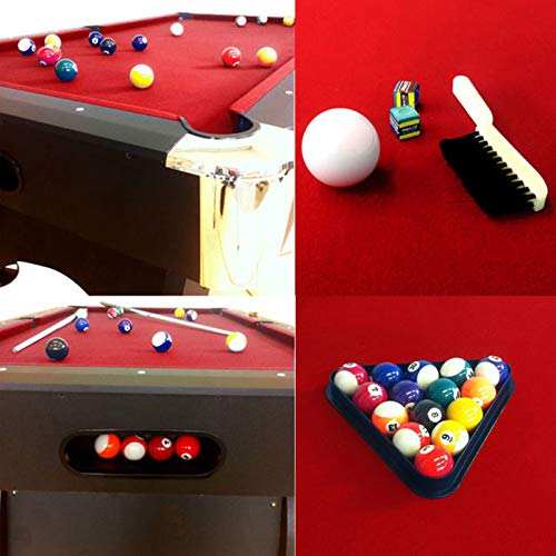 Billardtisch 7 ft Modell Red Devil Pool Billard Tisch rot mit Zubehör robust 145 kg – Bild 5