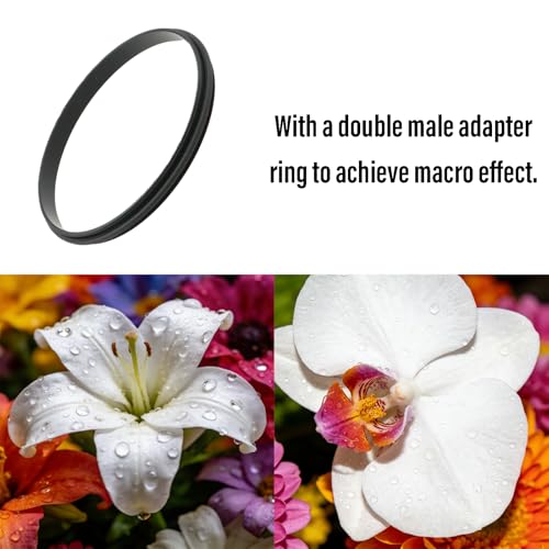 Anillo adaptador de lente macho a macho 72-72 mm para fotografía macro | Anillo adaptador macho de aluminio 72-72 mm, 72-77 mm, 72-82 mm miniatura 4