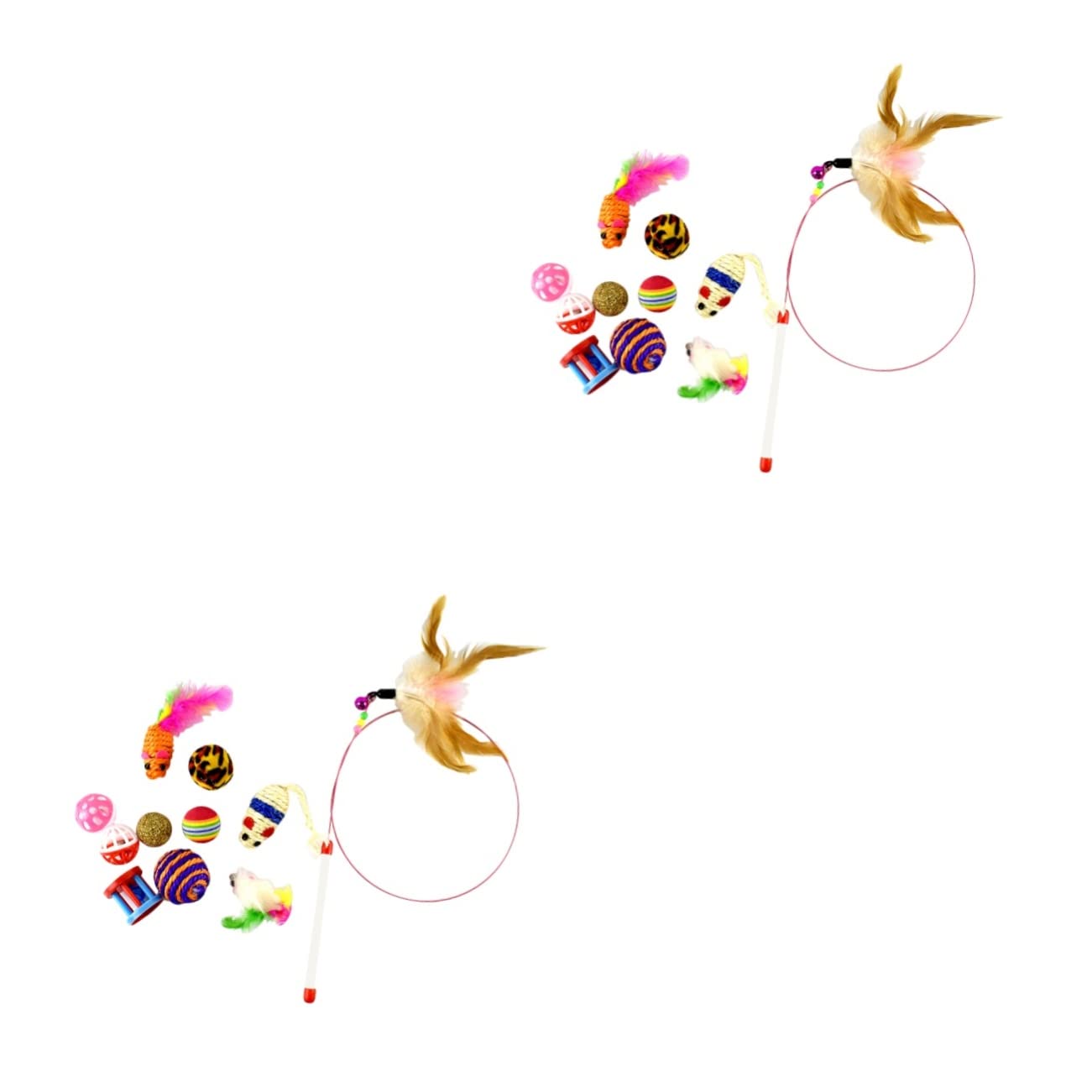 minkissy 22 Pezzi Giocattolo Per Animali Domestici Giocattoli Per Cani Cattoys Giocattolo Per Gatto Sfera Anello Gatti Forniture Set Da Gioco Al Coperto Giocattoli Per Gatti Al Coperto