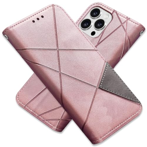 ZHUAZHULE iPhone 15 Pro Max Case, Notebook Type, Wallet Type, Leather Smartphone Case, Card Storage, Magnetic, Stand Function, Premium PU Leather,...