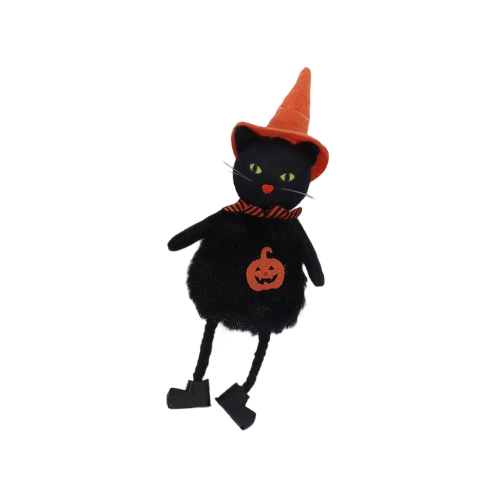 Tsophreniq Fabric Witch Pumpkin Ornament Halloween Decoration for Classroom Kids Room Shelves Themed Event Fabric Halloween Witch Pumpkins Wall Hanging Sturdy Holiday Decoration for Indoor Outdoor