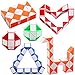 Yeetec 24 Pack 24 Blocks Magic Speed Cubes, Mini Snake Cube, Mini Plastic Puzzle Cube Toy for Kids Party Bag Fillers, Party Supplies, Random Color