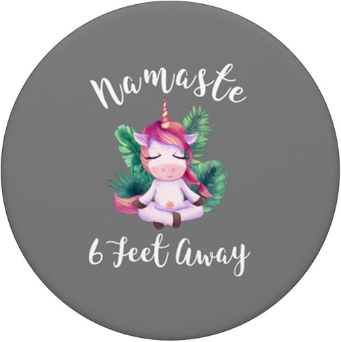 Miniatura 3 de Namaste Unicornio Yoga Yogi Zen Nama'stay PopSockets de agarre y soporte para teléfonos y tabletas