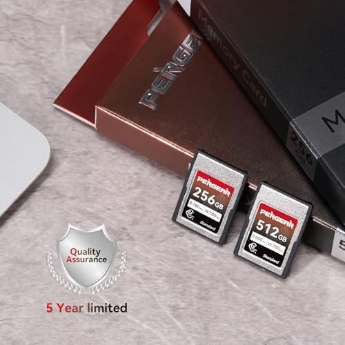 Pergear Serie estándar 256 GB CFexpress tipo A tarjeta de memoria de hasta 780 MB/s de velocidad de lectura y 780 MB/s de velocidad de escritura para grabación 4K 120P, 8K 30P, compatible con cámaras - imagen 7
