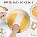 MICHELANGELO Stock Pot - 6 Qt Soup Pot with Lid, Non Stick Pots with Granite Coating, Non Toxic Cooking Pots for All Stovetops, with Stay Cool Handles - Image 5