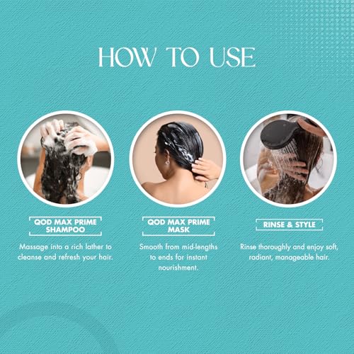 Image of Qod Professional Max Prime After Treatment Shampoo & Hair Mask 300Ml | Sulphate Free | Sodium Chloride Free