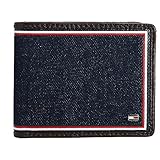 Außenseite aus Denim-Finish mit Tommy Hilfiger-Logo aus Metall an der unteren Ecke, innen mit Kieselstein-Optik