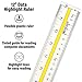 Westcott Acrylic Data Highlight Reading Ruler With Tinted Guide, 15