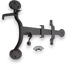 Infinity Decor® 8 inch Wrought Iron Heavy Duty Suffolk Penny End Thumb Latch for Gates & Doors – Hand Forged Latch in Beeswax Finish for Internal & External Use
