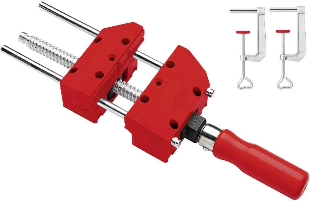 S10-ST "S10" Screw Clamp, Red/Grey, 100 mm