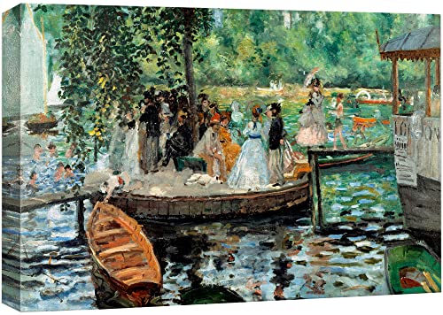 wall26 - La Grenouillere by Pierre-Auguste Renoir - Canvas Print Wall Art Famous Oil Painting Reproduction - 16