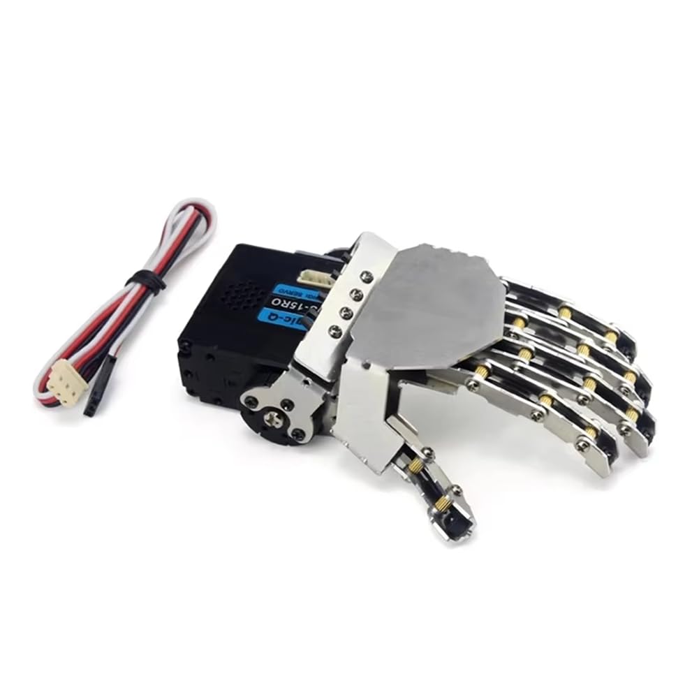 Robot Mano Cinque Braccio Manipolatore in Metallo Mano per Robot Umanoide Kit DIY