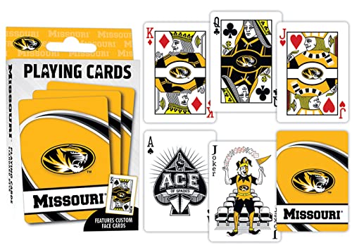 Image of MasterPieces Family Games - NCAA Missouri Tigers Playing Cards - Officially Licensed Playing Card Deck for Adults, Kids, and Family 2.5 inch x 3.5 inch