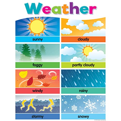 Teacher Created Resources Colorful Weather Chart, 17-inch x 22-inch (TCR7495)
