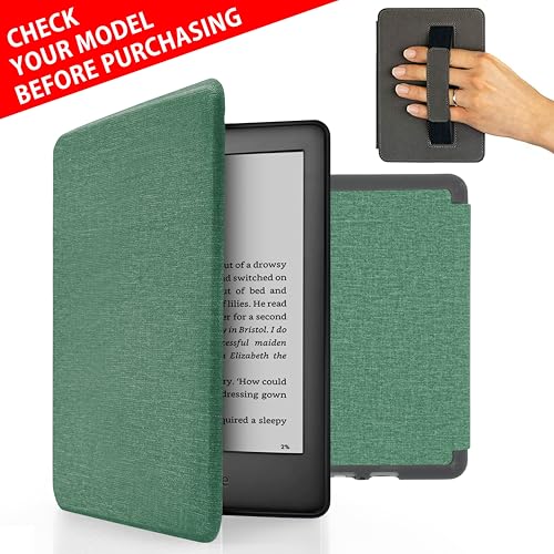 MyGadget Funda para Amazon Kindle Paperwhite 10ª Generación 2019 (J9G29R)   Case para E   Reader | Ebook   Carcasa de con Agarre elástico y Tapa Magnética   Turquesa