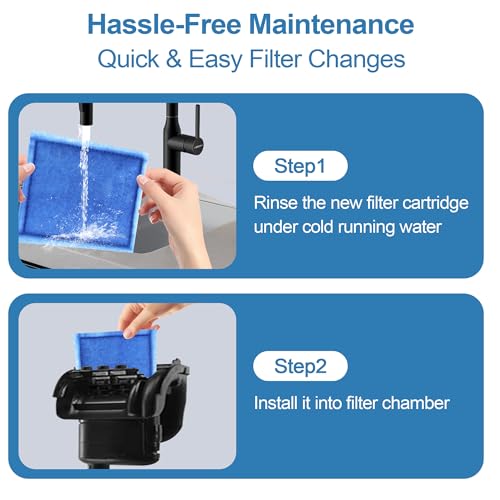 Image of 6 Pack Fish Tank Filter Cartridge, Rite-Size C filter cartridges Compatible with Marineland Penguin PRO Power Filters 275 /375 & Original Penguin Power Filters 200 /350 and AQUA-Tech 20-40 & 30-60