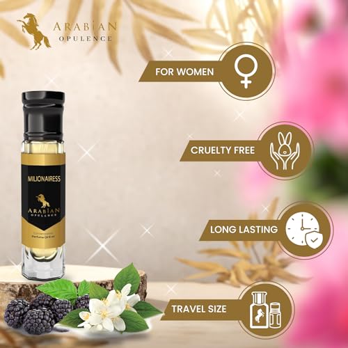 Arabian Opulence FR181 MILLIONAIRESS Roll-on Perfume Oil | Concentrated Fragrance Body Oil | Long Lasting Oil Based Perfume for Women | Travel Size Bottle Alcohol-Free (6ml) - Image 6