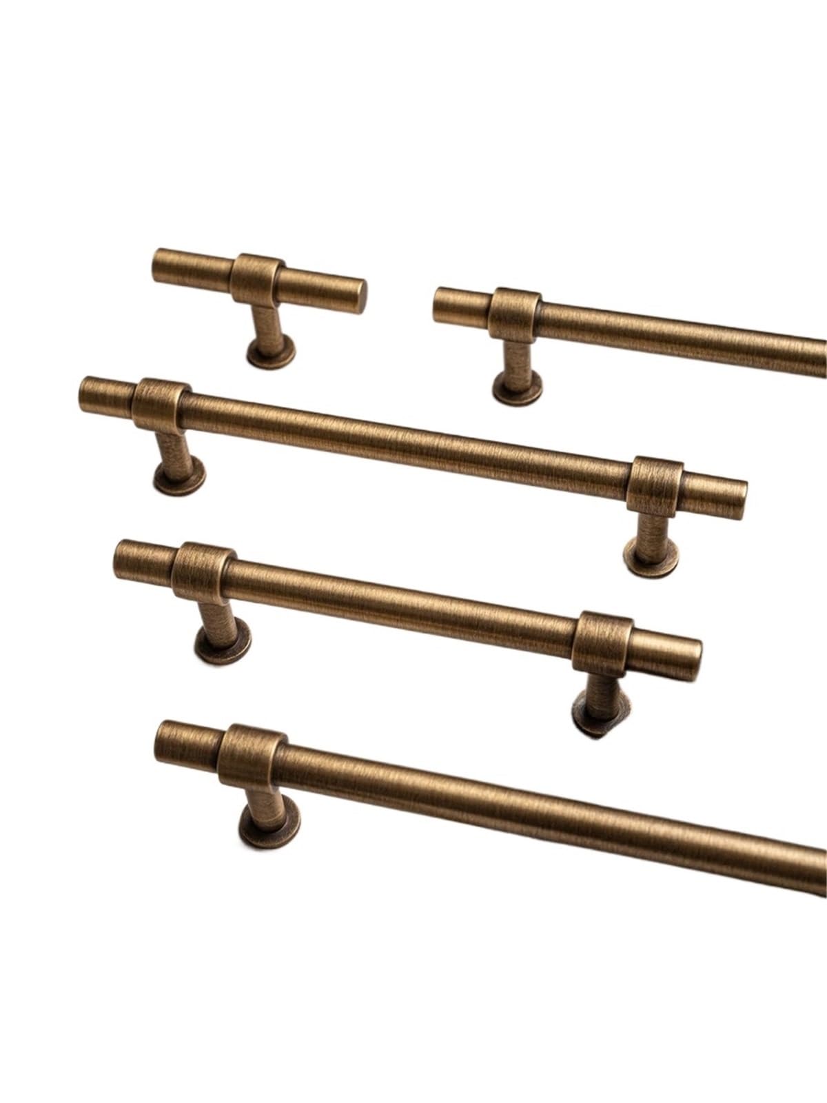 Qvorlth Vintage Cabinet Pulls Antique Brass Cabinet Handle Kitchen Pull Simple Wardrobe Drawer Knob(Blue)