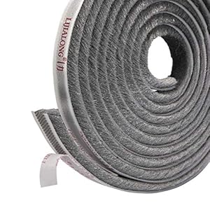 Fowong Selbstklebend Bürstendichtung Dichtungsstreifen 6m