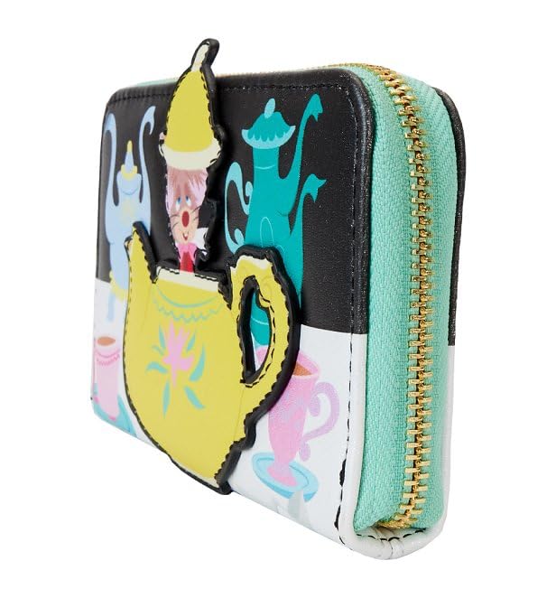 Image of Loungefly Disney Alice in Wonderland Unbirthday Zip Around Wallet