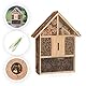 CKB LTD Großes Insektenhotel aus natürlicher Holzrinde, für Bienen, Marienkäfer, Schmetterlingshaus, Holz, Außenunterstand, Gartennest, Garten, Haus, Outdoor-Lebensraum, groß, 30 x 10 x 39 cm