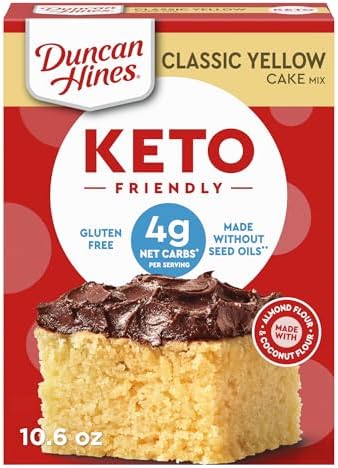 Duncan Hines Keto Friendly Classic Yellow Cake Mix, 10.6 oz.