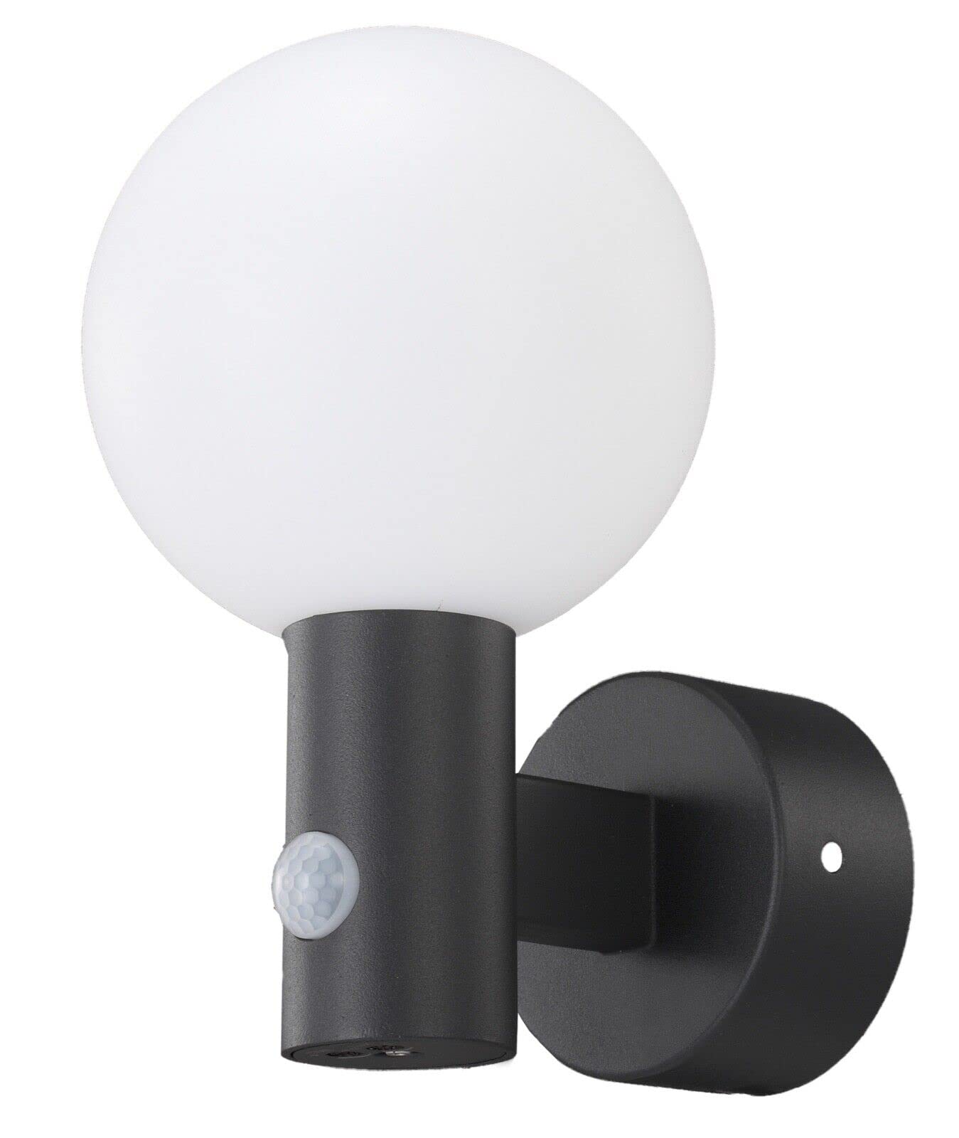 UKEW 15W Led Grey Frosted Ball Pir  Motion Wall Light Ip65Cool White 4000K from B&Q