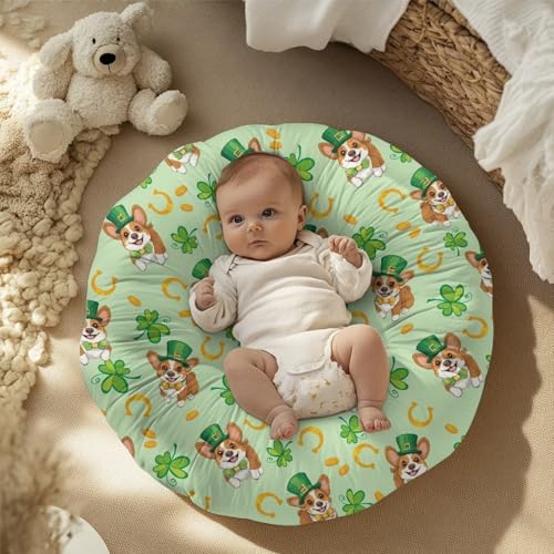 YUVAMAGIMO Leaf Corgi Newborn Lounger Cover Soft Snug Fitted Baby Lounger Slipcover Removable Cover for Infant Lounger Pillow Covers Wear-Resistant Lounger Cover for Girl Boy Shower Gifts