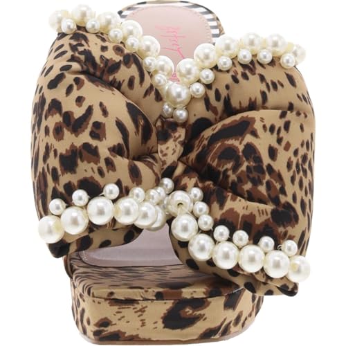 Betsey Johnson Womens Maccie Satin Floral Print Platform Sandals2