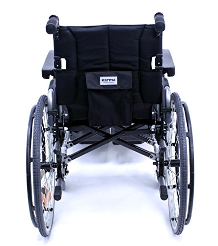 Karman Flexx 28 Lbs Ultra Lightweight Ergonomic Wheelchair With Removable Footrest In Diamond Black #TOP3
