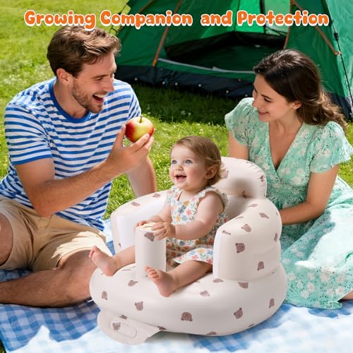 Image of Inflatable Baby Seat for 3-36 Months Blow Up Floor Seat