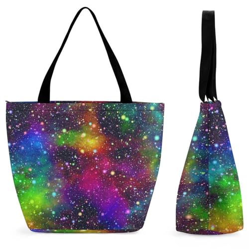 Sac shopping nébuleuse de l'univers pour femme parfait en voyage