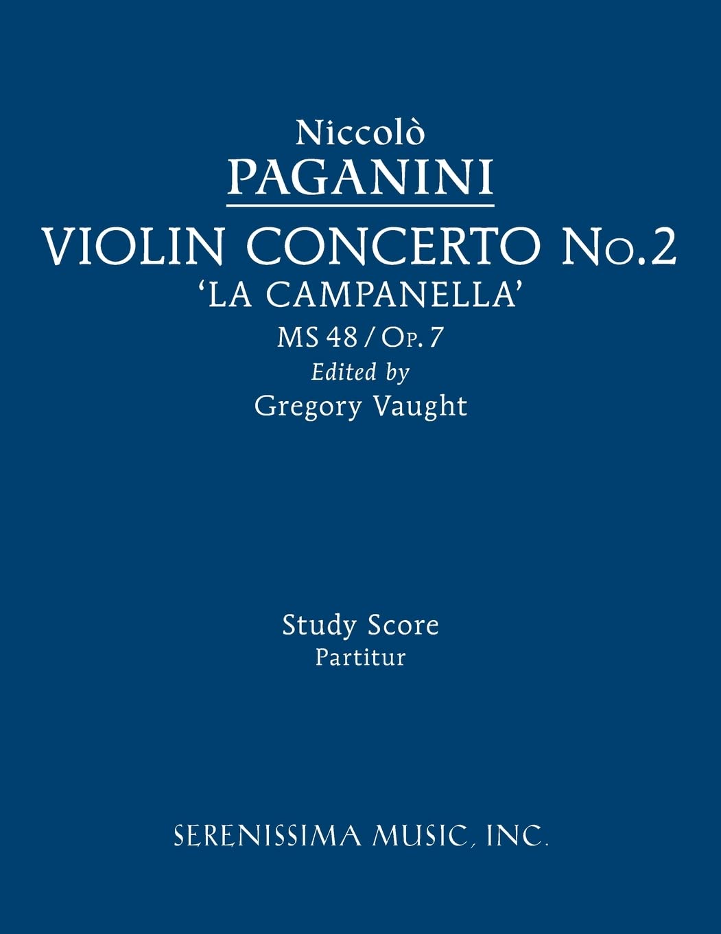 Violin Concerto No.2, MS 48: Study score