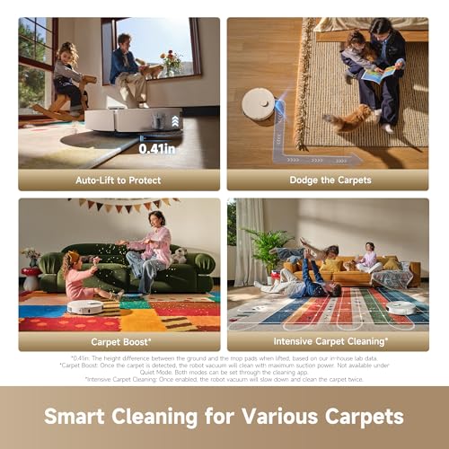 Image of DREAME D30 Ultra CE Robot Vacuum and Mop with Auto Dust Emptying, 25,000Pa Suction, 0.41in Mop Lifting, Multifunctional Base Station, Mop Self-Washing, Smart Obstacle Avoidance, White