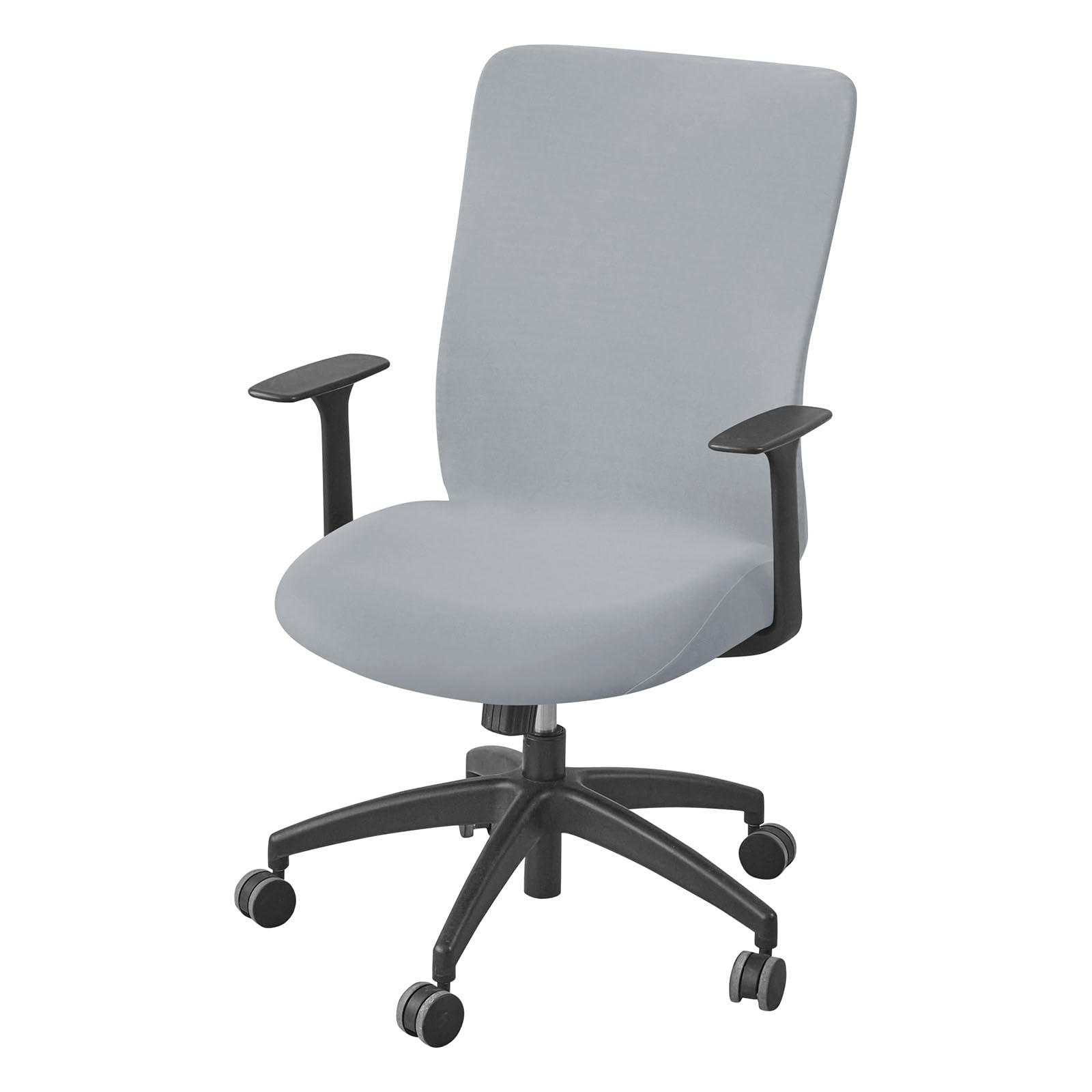 YOPOIY Stretch Office Chair Cover, Cat Scratch Proof High Elastic Computer Desk Chair Slipcover, Washable Anti-Scratch Rotating Executive Chair Protector (grey,one size)