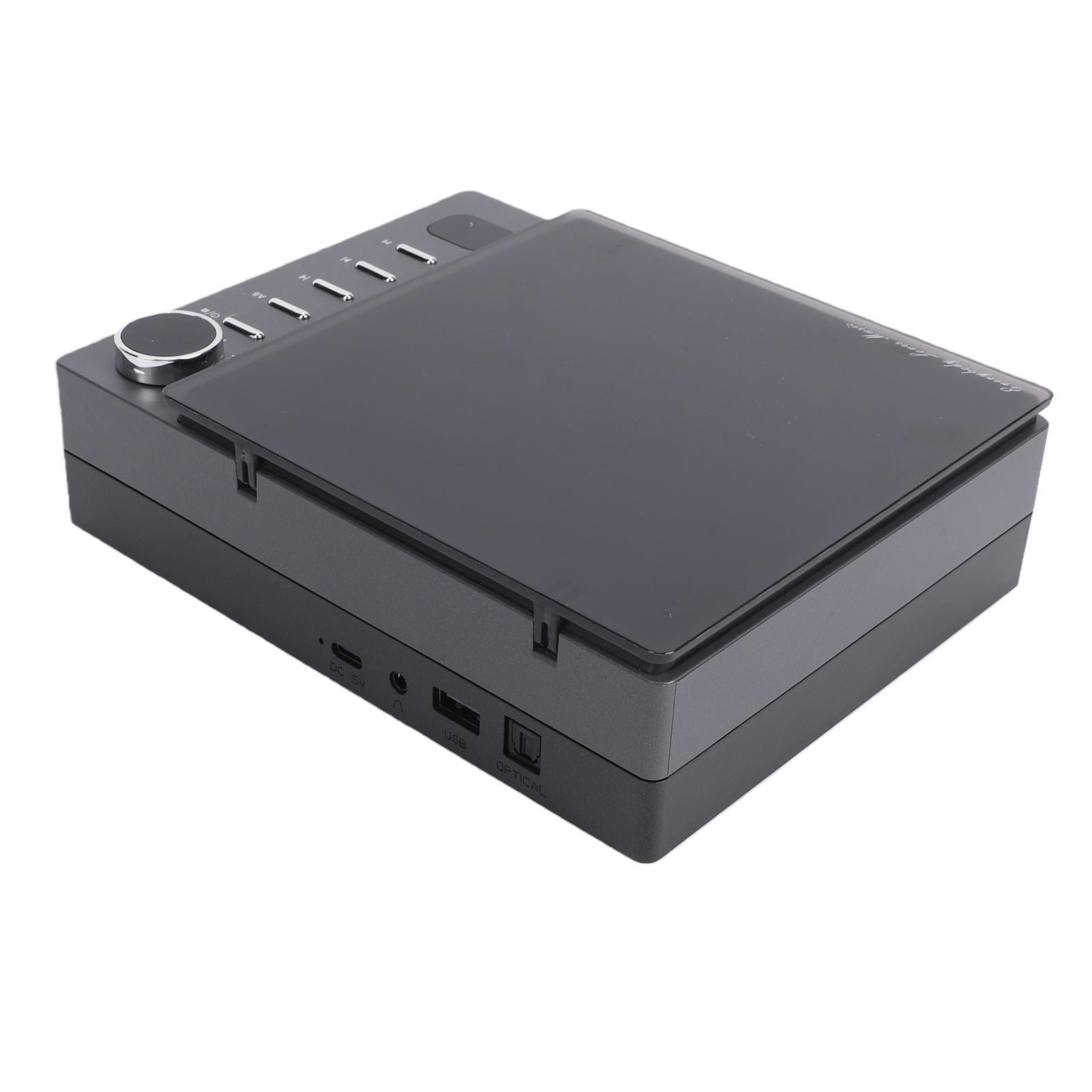 Denash Reproductor de CD Portátil de Escritorio Altavoz Bluetooth con Radio FM para Entretenimiento y Relajación, Calidad de Sonido Mejorada (Black)