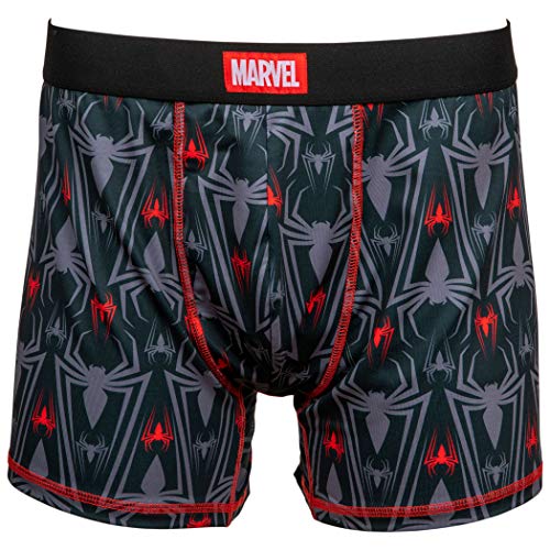 Bioworld Spider-Man Symbols Herren Unterwäsche Boxershorts Gr. Large, Schwarz Bioworld Spider-Man Symbols Herren Unterwäsche Boxershorts Gr. Large, Schwarz
