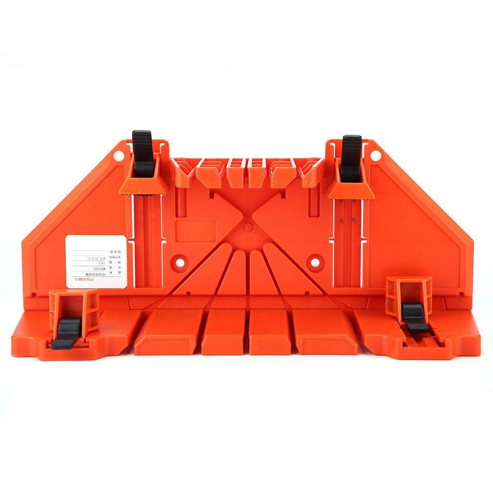 Dioche Scatola per Troncatrice, Scatola per Giunture per Legno 0 ° 22,5 ° 45 ° 90 ° 4 Tipi di Scanalature per Potatura ad Angolo Taglio del Legno Sega a Mano per Taglio Obliquo