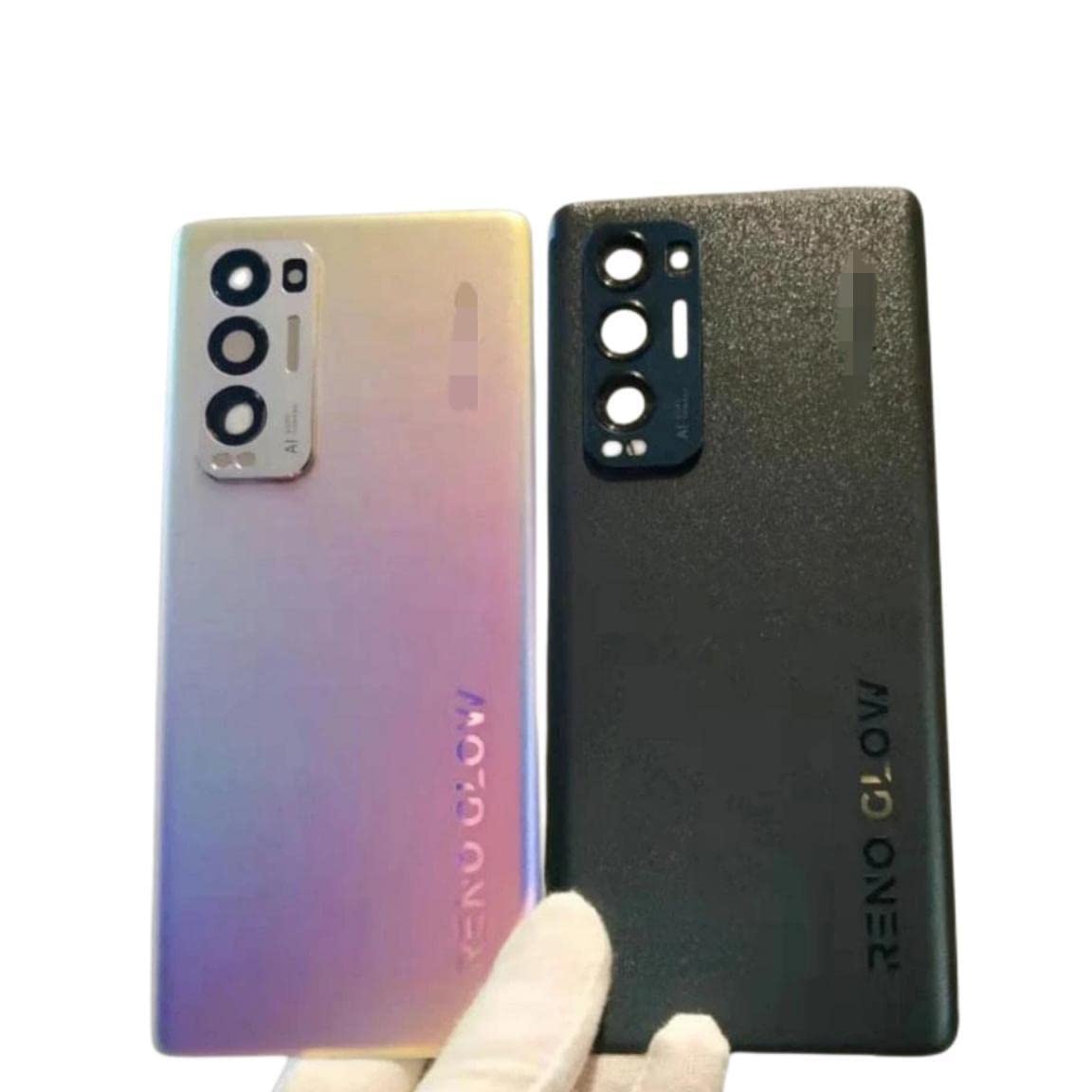Cubierta trasera Oppo Reno 5 Pro Plus para arreglar la carcasa de batería rota del teléfono 7