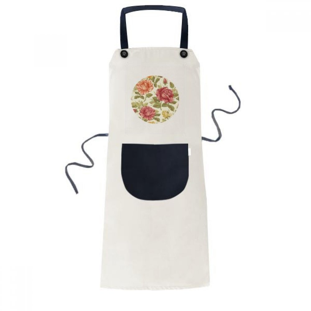 Tablier fleurs rose aquarelle pour cuisiner et pâtisser à la maison au quotidien