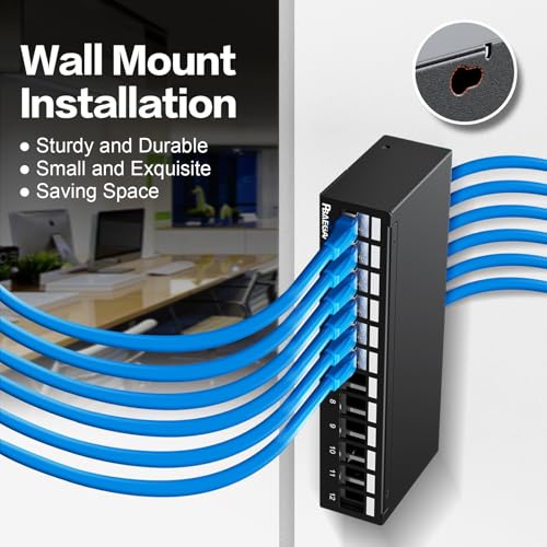 Panneau de brassage boîtier de terminaison Ethernet domestique pour bureau ordonné