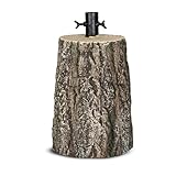 Base Tronco Decorativa per Albero di Natale – Finto Ceppo Effetto Legno, Supporto Albero Ø 3,5 cm – Disponibile in 2 Misure (H 32,5 cm e H 39,5 cm) – Colori Grigio o Marrone - 39.90 cm - Marrone