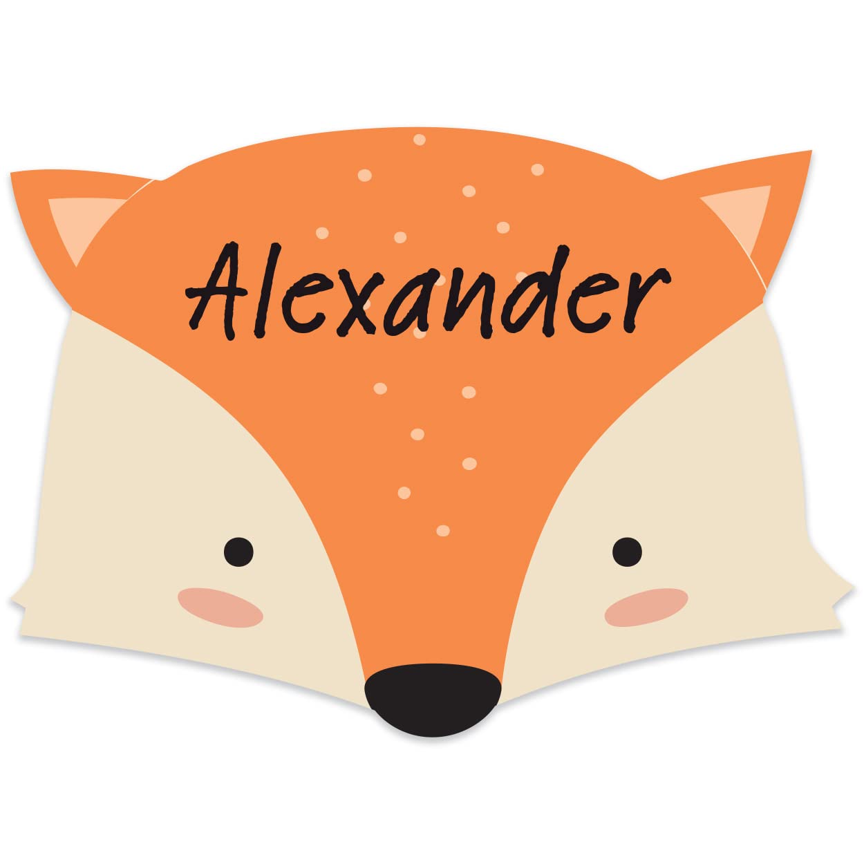 Paper Themes Fox Personalised Shaped Placemats (Fox)