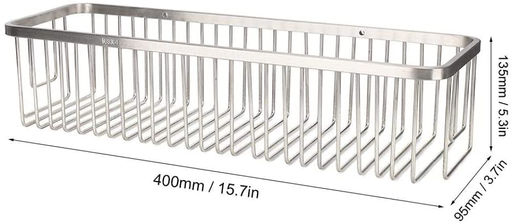 Cestino portaoggetti da appendere in acciaio inox per bagno, cucina, bagno, doccia, da appendere alla parete